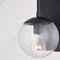 Vaxcel Keeler 1 Light Matte Black Indoor Outdoor Wall Sconce Clear Glass Globe Shade, LED Compatible T0714 - alternate 9